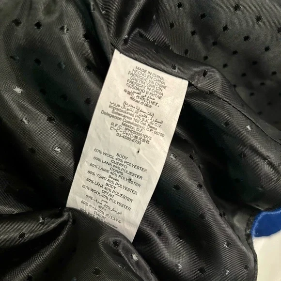 BEBE • Vintage Wool Blend Peplum Jacket in Royal Blue • EUC • Size XS - Picture 7 of 8